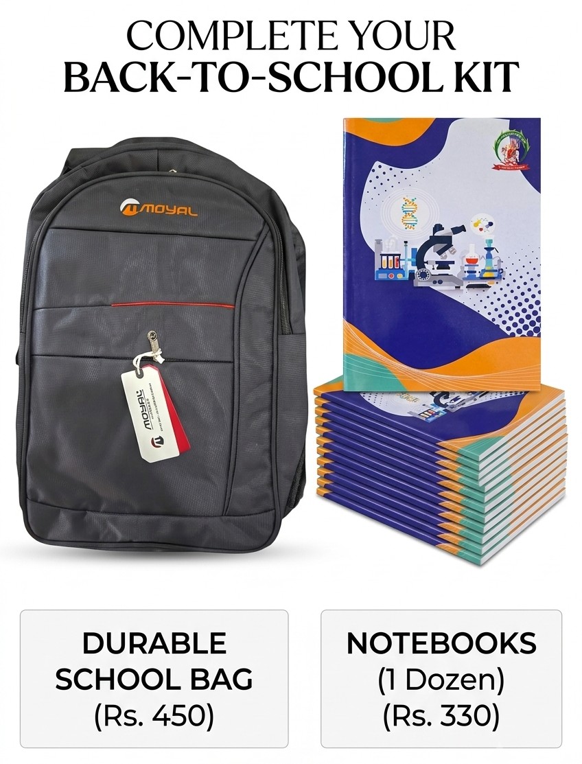 School Bag & Notebooks Combo